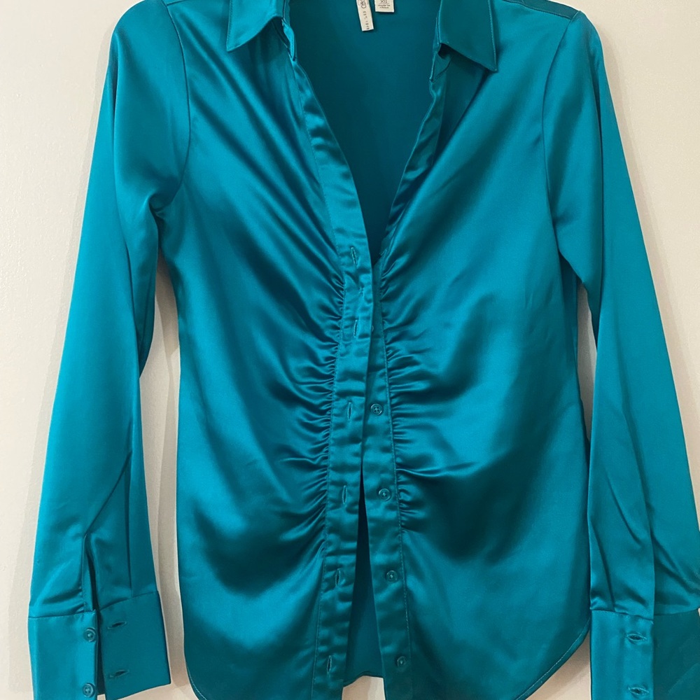 Teal women’s blouse